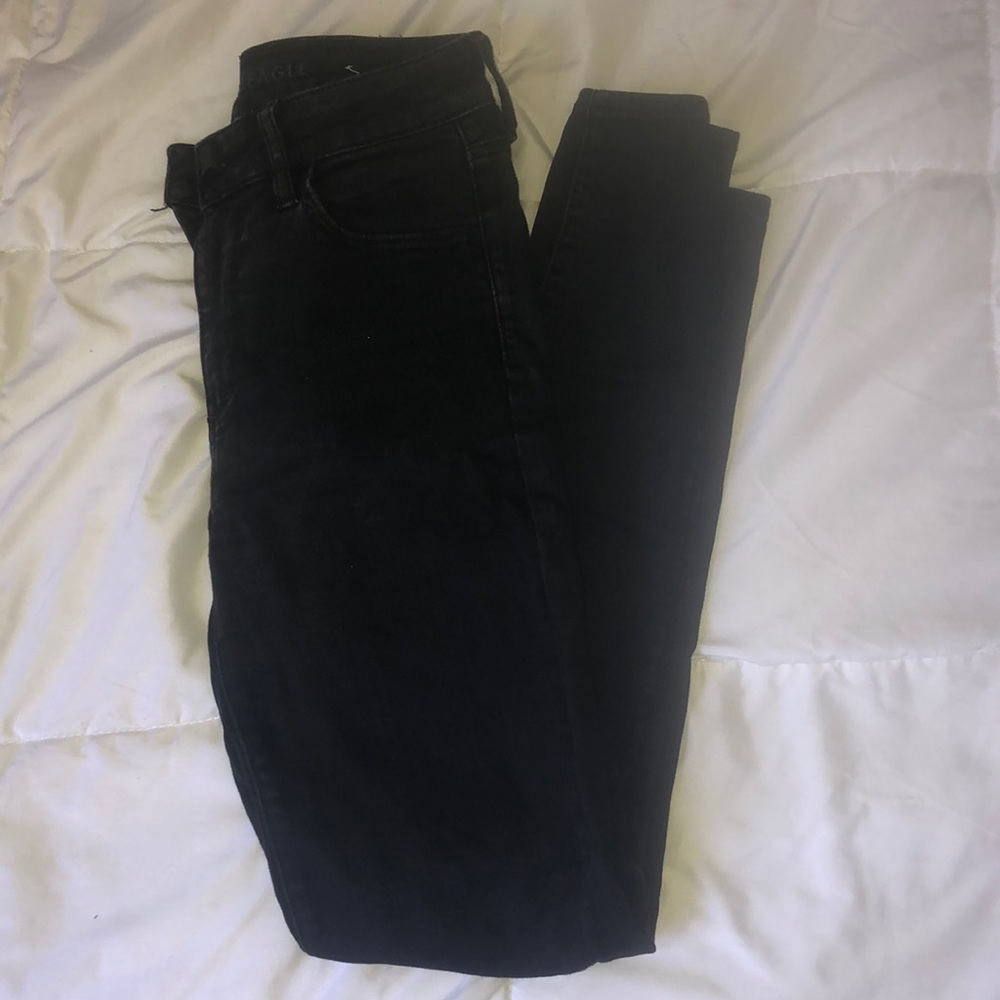 American Eagle Black Hi-Rise Jegging Skinny Jeans